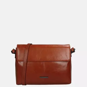 Claudio Ferrici Pelle Vecchia crossbody tas M brick