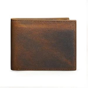 Rose Bag Genuine Leather Wallet for Men Bifold Leather Wallet Gift  Horizontal Wallet Slim Purse for Men
