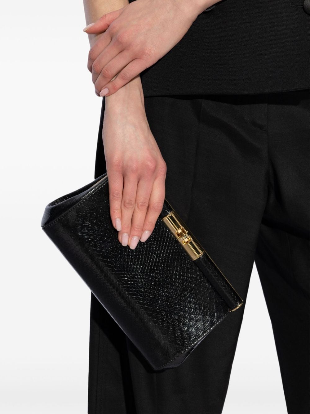 Dolce & Gabbana leather clutch bag - Zwart