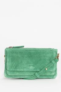 Sissy-Boy Groene Suède Crossbody Tas