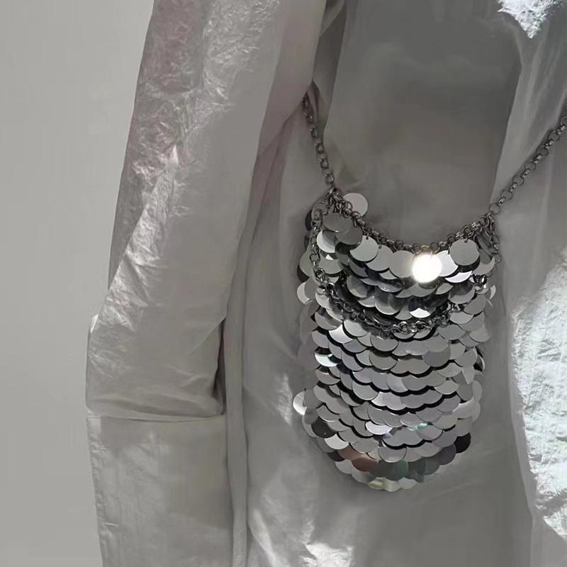 DUSUN BAG Mode Pailletten Crossbody Tas voor Dames Designer Metallic Dames Handtassen Glanzend Feest Schoudertassen Luxe Avondtasje Portemonnees