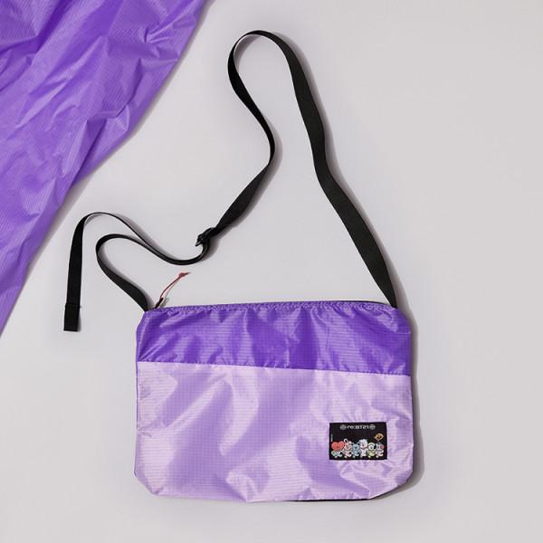 LINE FRIENDS BT21 Overlap Purple Standard Cross Bag