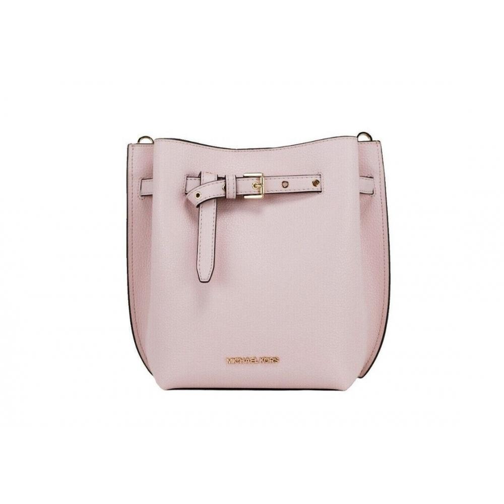 Michael Kors Emilia Small Powder Blush Pebble Leather Bucket Messenger Women s Handbag multi