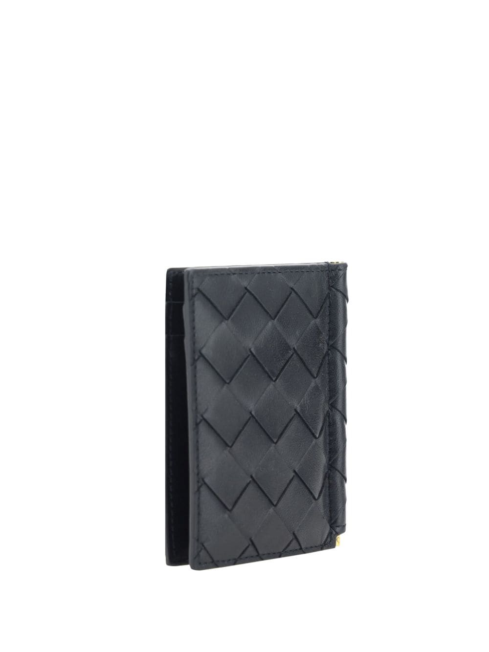 Bottega Veneta Intrecciato bi-fold long wallet - Zwart