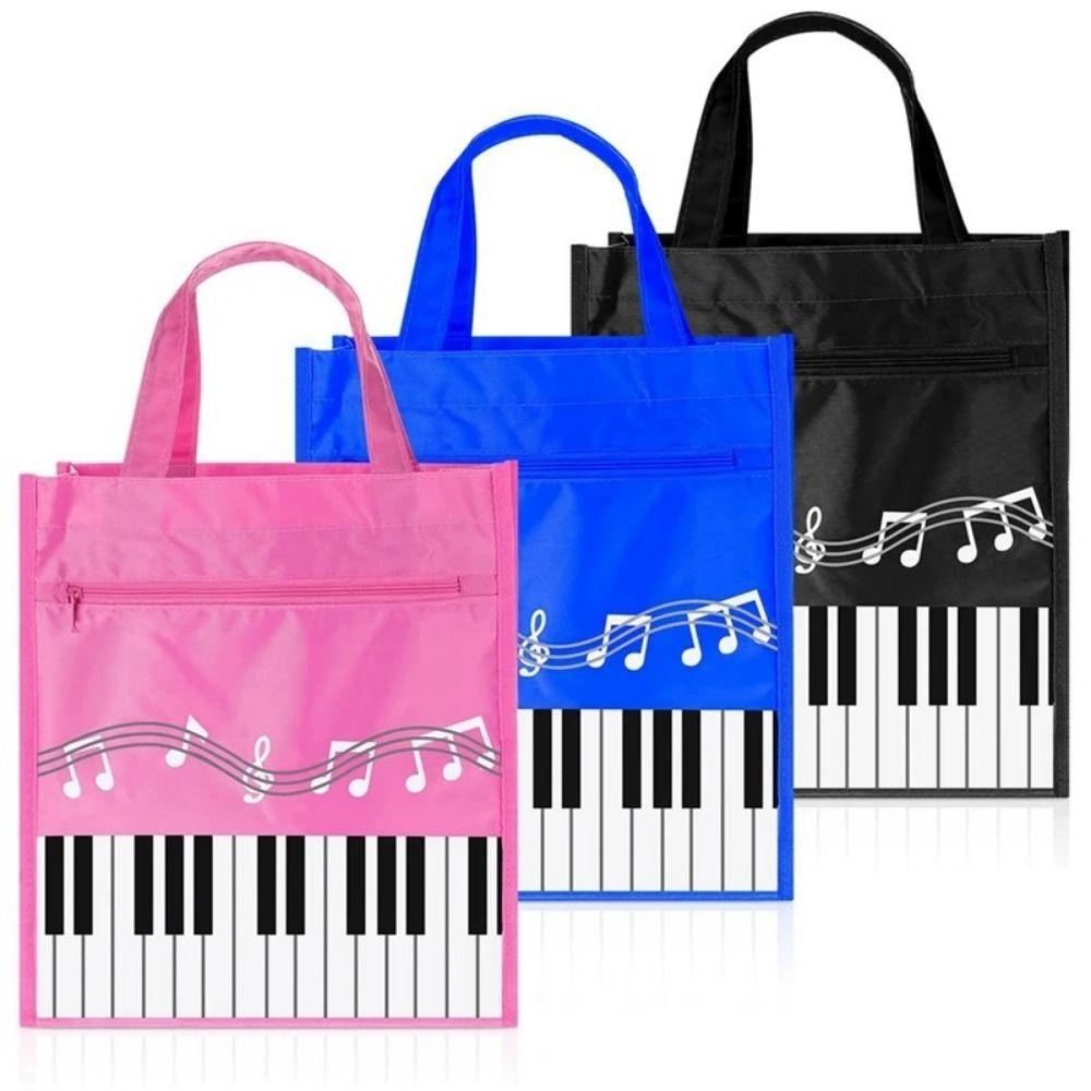 JuyouHJUIF Durable Grocery Storage Bag Creative Shopping Bag Reliable Piano Keys Handbag  Teenager