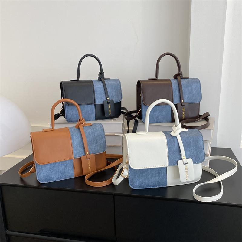 Exquisite handbag NO 1 Fashionable Small Square Bag High-end texture classic solid color shoulder bag for women ins niche cross-body bag