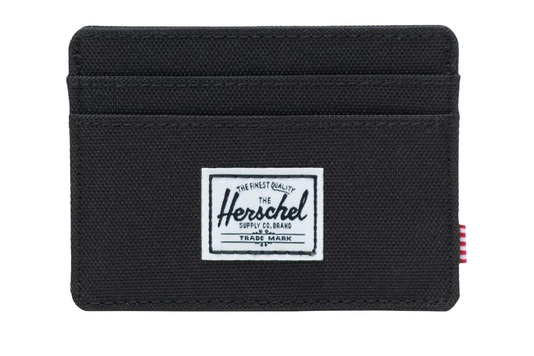 Herschel Charlie RFID Portemonnee 10360-00001, Unisex, Portefeuilles, zwart
