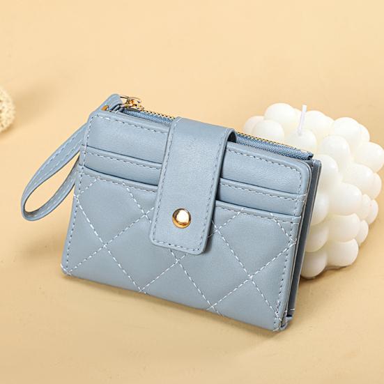 Bag Accessorries Women Wallet Wristlet Fine Stitch Coins Pocket