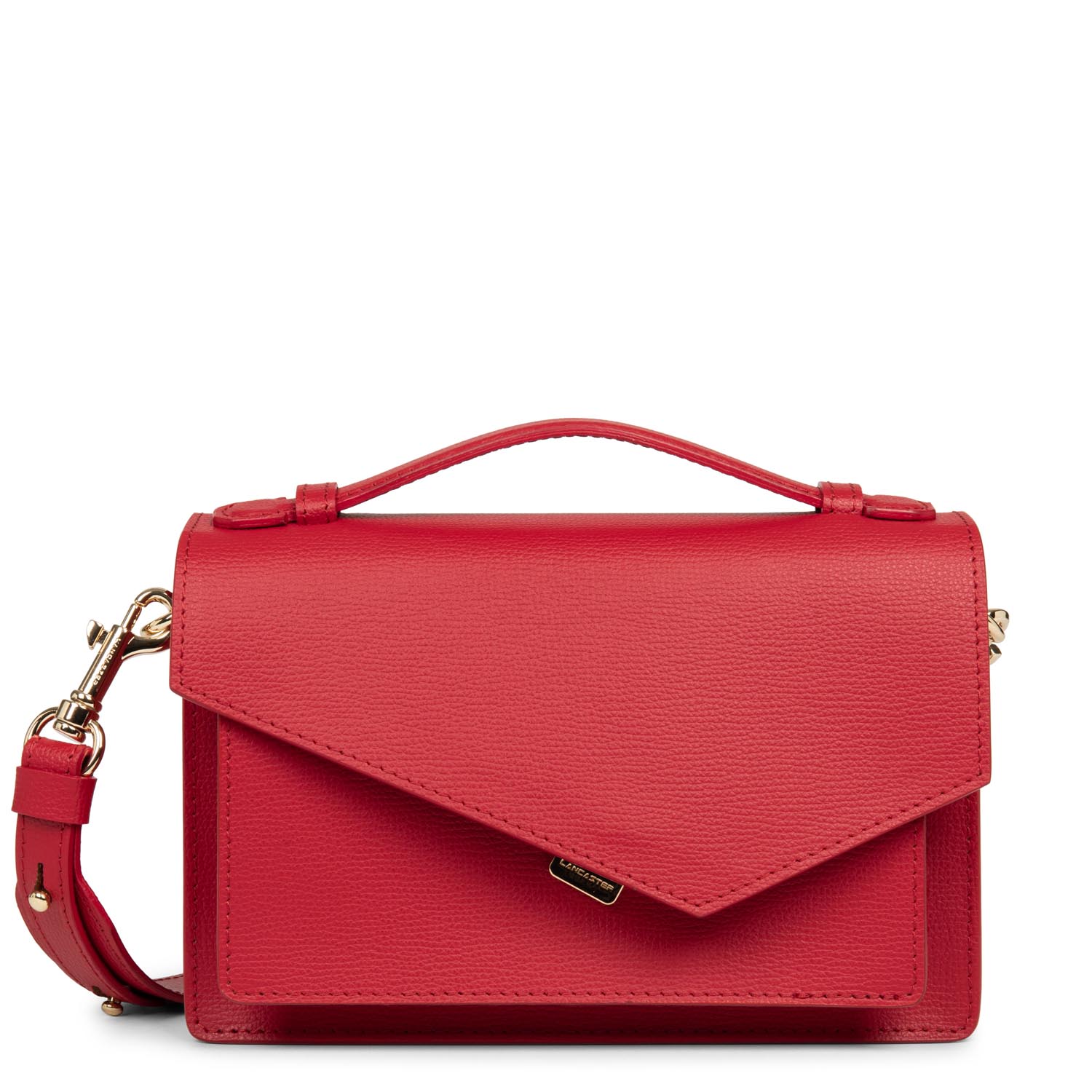 Lancaster Flap handbag with clasp Zoé  480-011 Red (Brisbane)