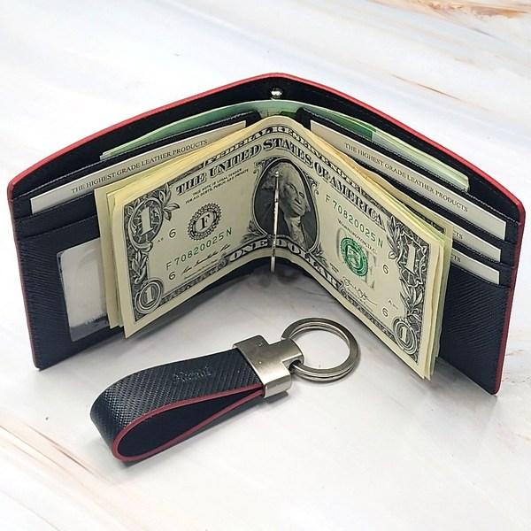 Board M Factory Men's Wallet Money Clip Leather Handmade Bicycle Wallet