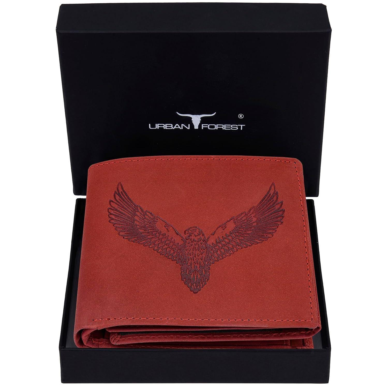 Vintage Goat leather Bags Zeus vintage rode leren portemonnee voor heren