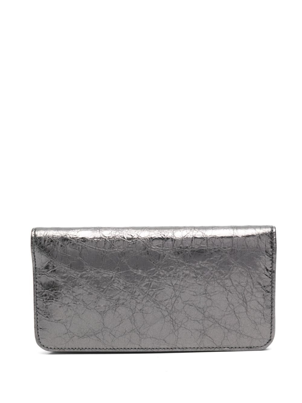 Balenciaga Monaco-motif leather wallet - Grijs