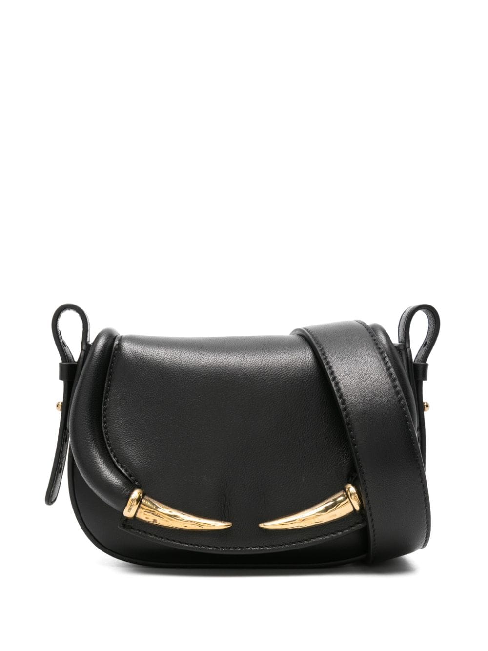 Roberto Cavalli Fang Bag leather shoulder bag - Zwart