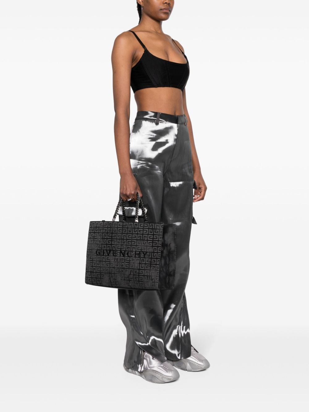 Givenchy Shopper met 4G patroon - Grijs