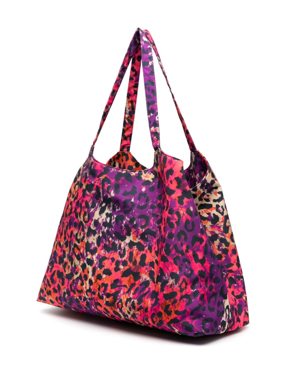 Just Cavalli leopard-print tote bag - Rood
