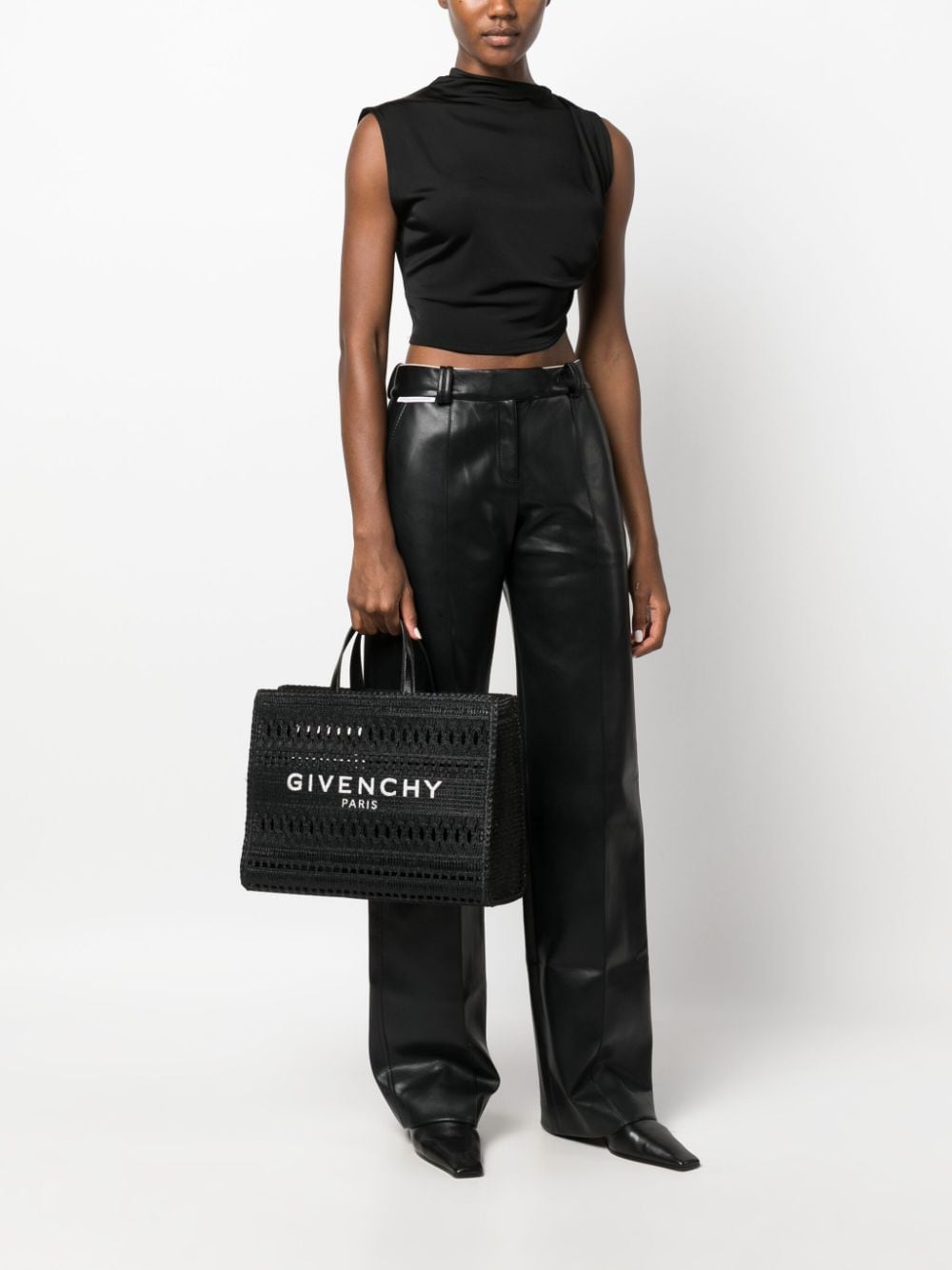 Givenchy Raffia shopper - Zwart