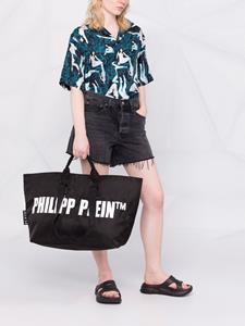 Philipp Plein Shopper met logoprint - Zwart