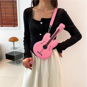 Yogodlns Women Violin Shape Crossbody Bag Creative PU Leather Shoulder Bag Casual Messenger Bag Fashion Handbag College School Backpack