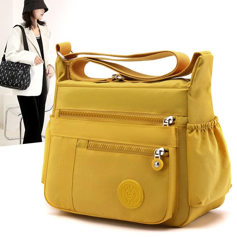 Ballchain bag Women's Shoulder Bag Messenger Bag Fashion Print Large Capacity Multilayer Bag Nylon Cloth Bag Travel Leisure Bag