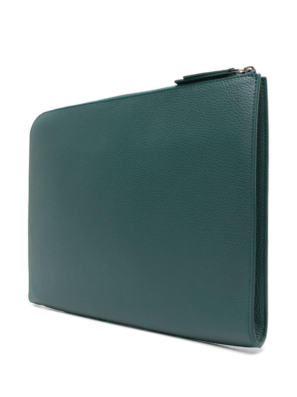 Orciani Micron leather briefcase - Groen