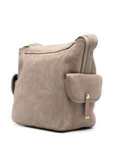 Jérôme Dreyfuss large Stan suede shoulder bag - Grijs