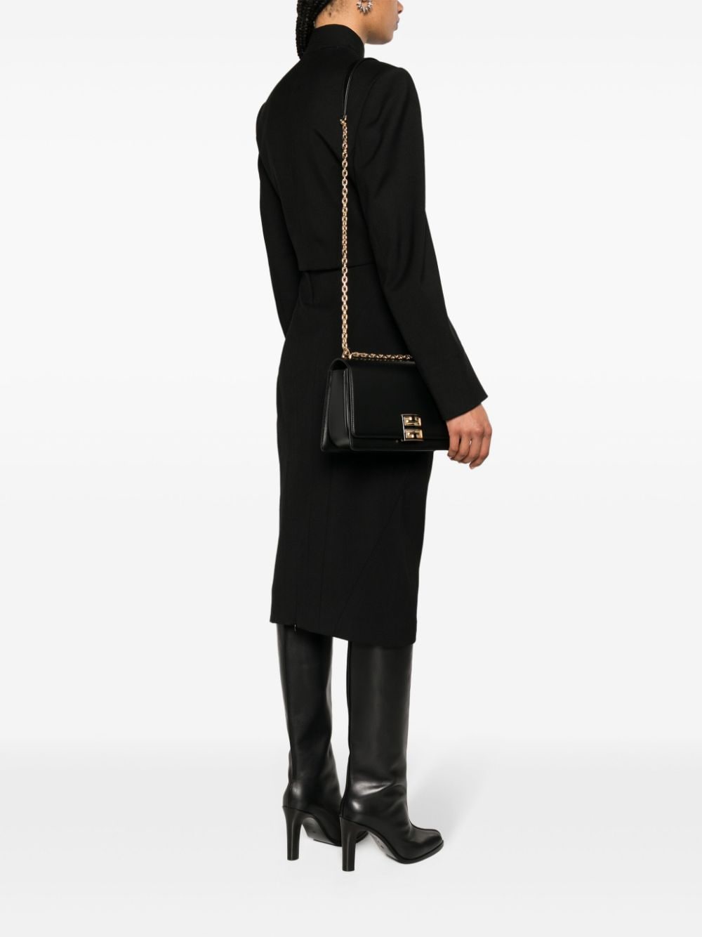 Givenchy 4G leren medium schoudertas - Zwart