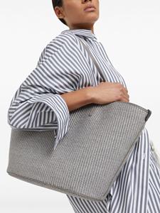 Brunello Cucinelli Shopper met leren afwerking - Grijs