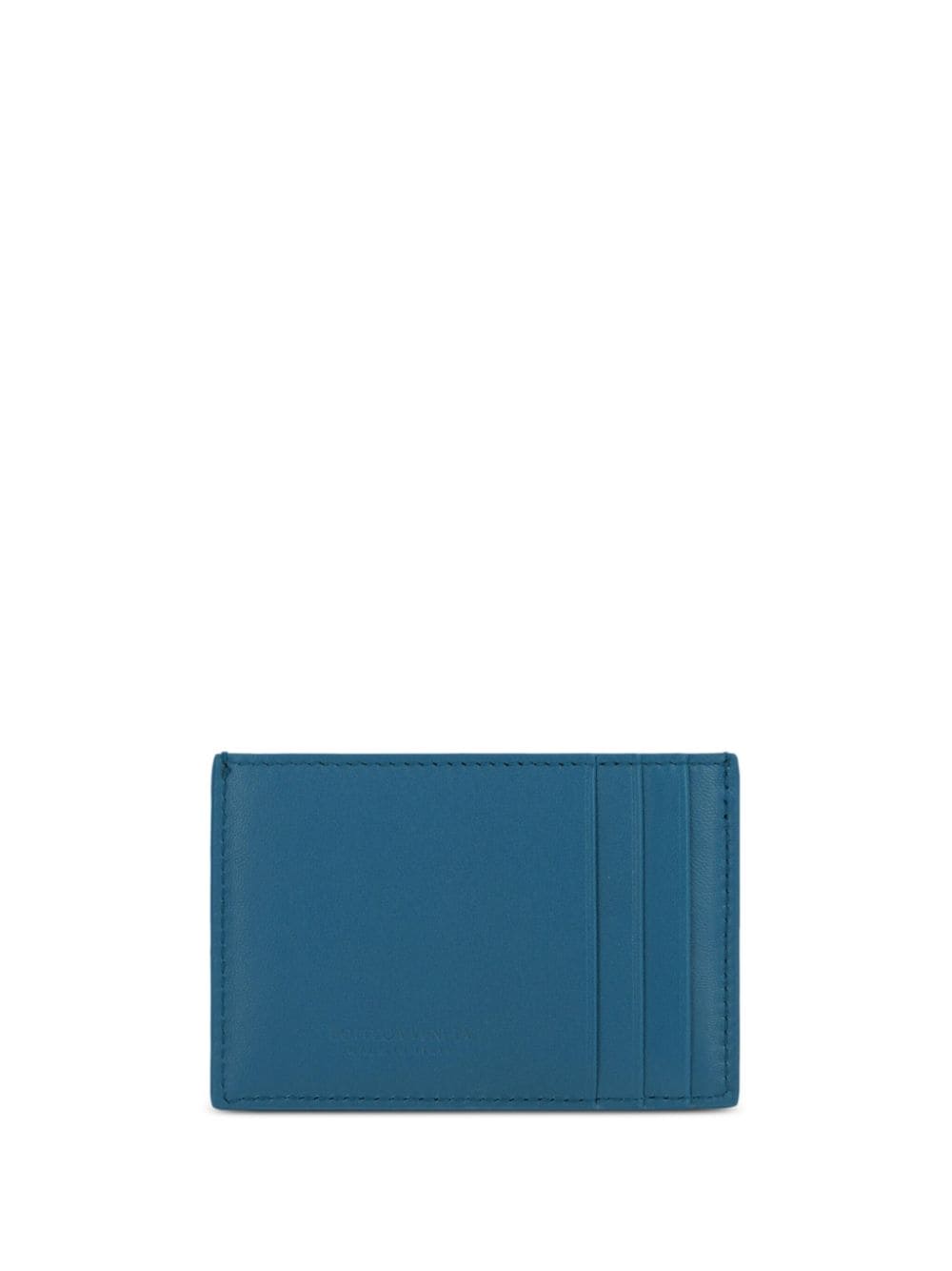 Bottega Veneta Intrecciato leather cardholder - Blauw