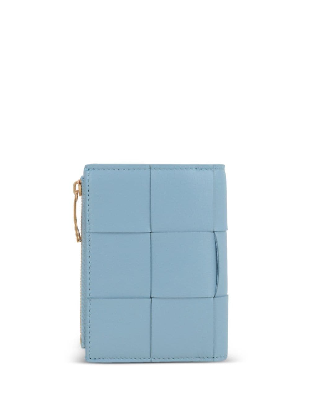 Bottega Veneta Intrecciato bi-fold leather wallet - Blauw