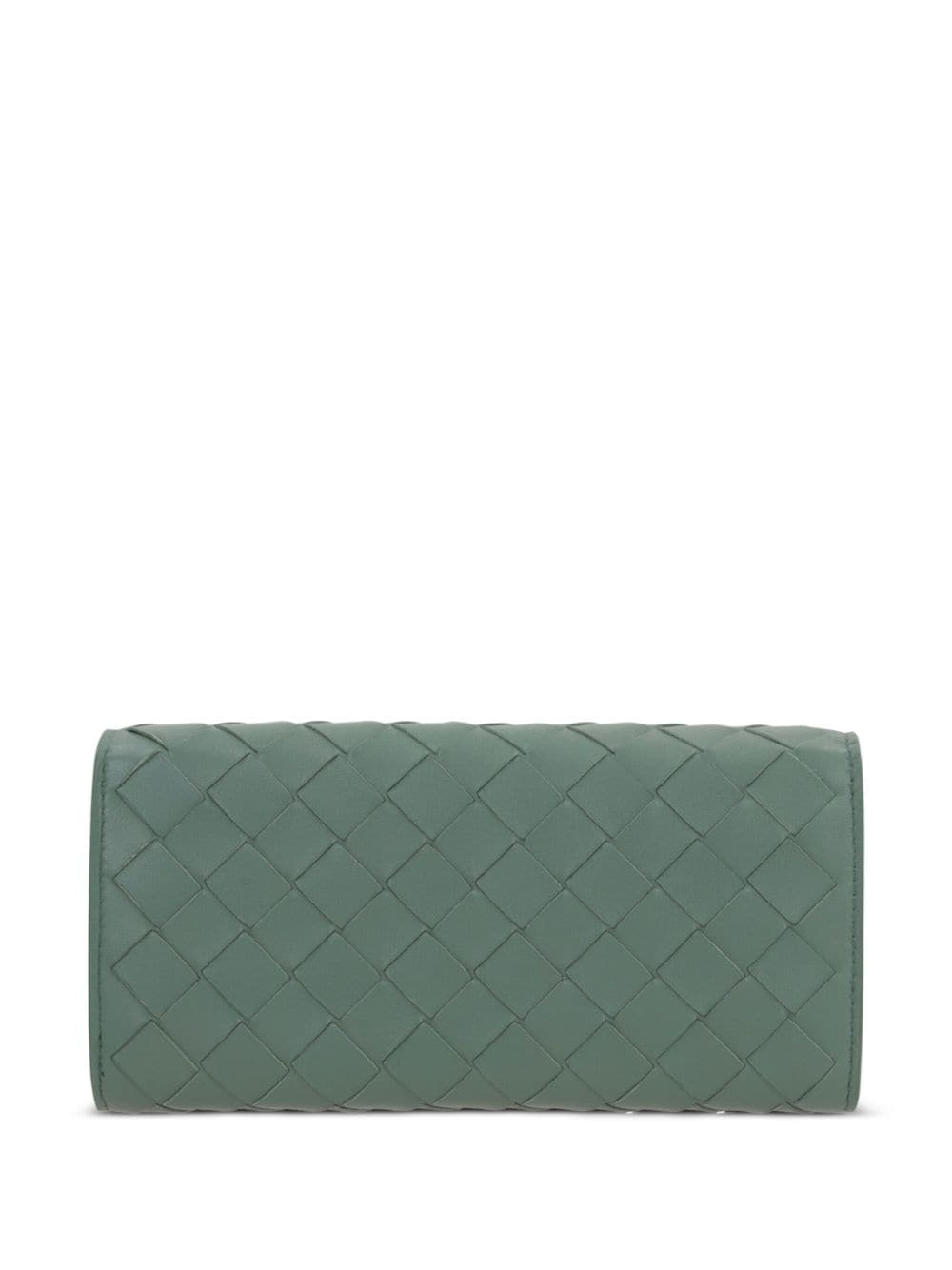Bottega Veneta Continental Intrecciato leather wallet - Groen