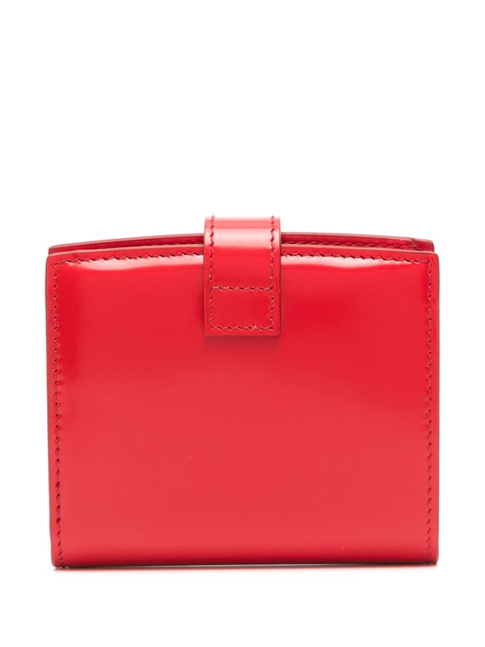Bally bi-fold patent leather wallet - Rood