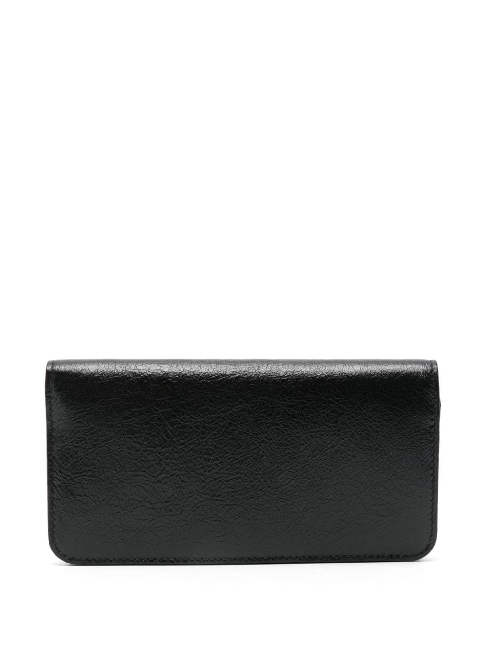 Balenciaga Monaco-motif leather wallet - Zwart