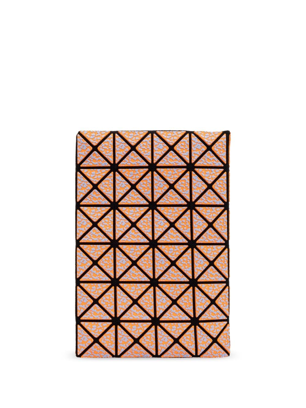 Bao Bao Issey Miyake geometric-pattern cotton card case - Oranje