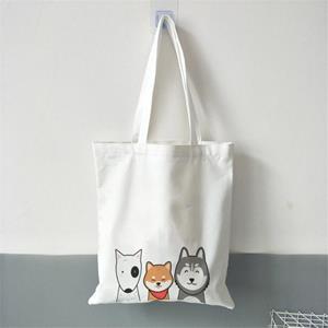 Aidegou28 Reusable Grocery Shopper Bags Cute Corgi Women Canvas Shoulder Bag Large Female beach Tote Bag Eco Handbag Ladies Shopping Bag