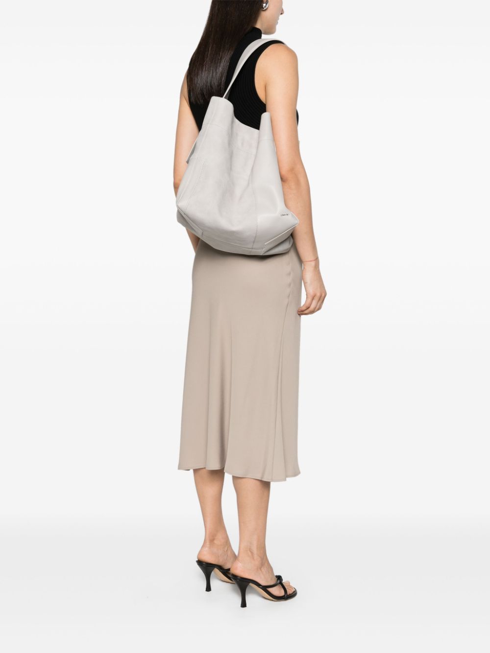 Calvin Klein Texture Block shoulder bag - Grijs