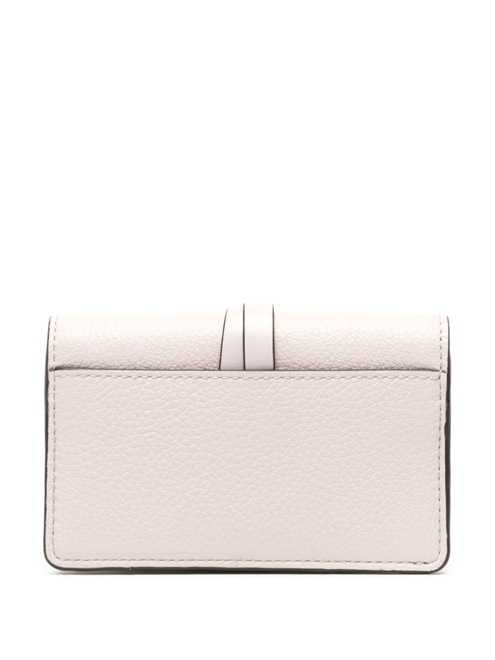 Chloé logo-charm leather wallet - Grijs