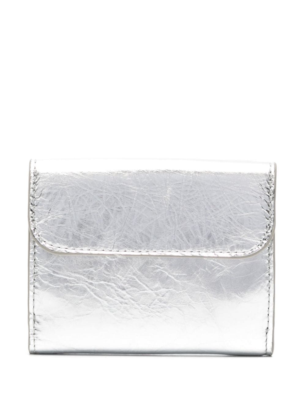 Chloé tri-fold leather wallet - Zilver