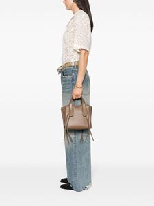 Chloé small Mony leather tote bag - Bruin