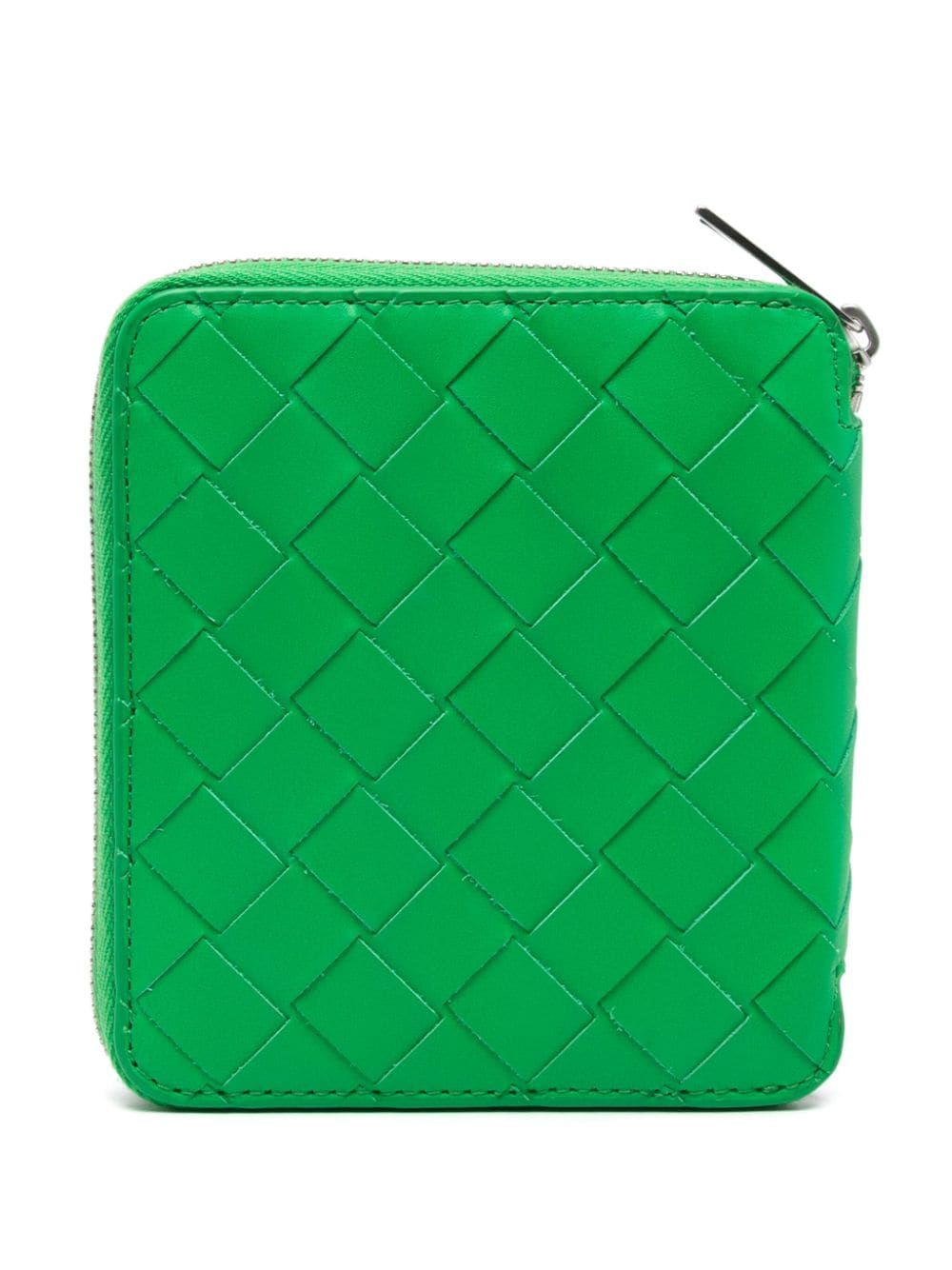 Bottega Veneta Compact Zip Around leather wallet - Groen