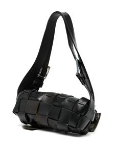 HODAKOVA buckle-detail interwoven shoulder bag - Zwart