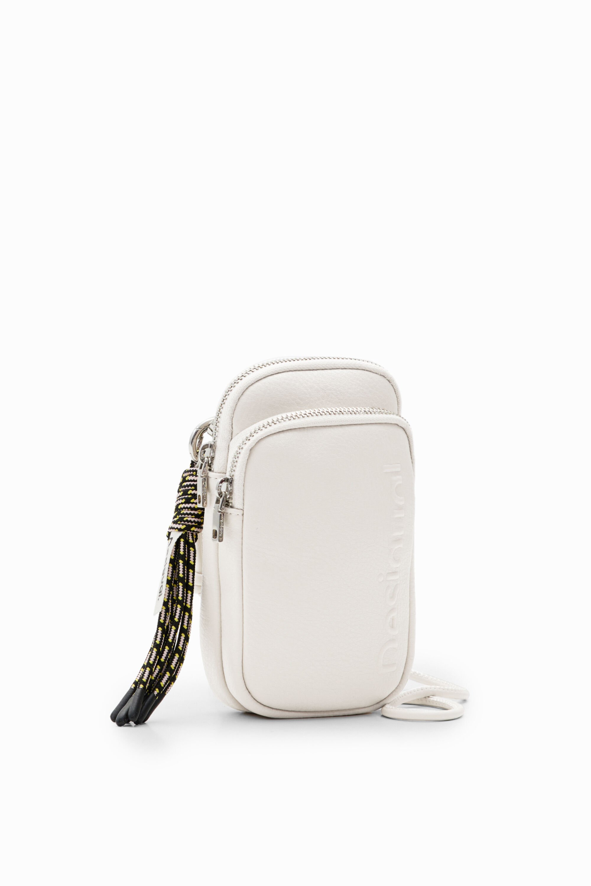 desigual Leather-effect wallet phone pouch - WHITE