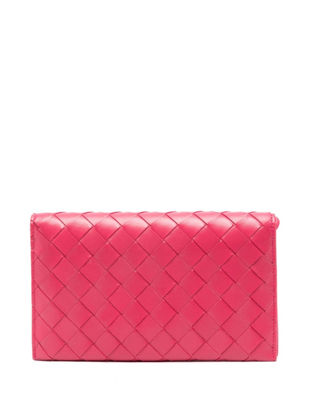 Bottega Veneta Intrecciato leather wallet - Roze