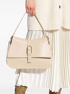 Furla large Flow leather tote bag - Beige