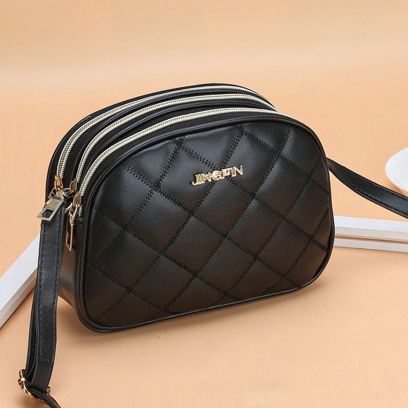 KaiTingu Fashion Mini PU Leather Plaid Flap Bag Casual Messenger Crossbody Bag Solid Shoulder Bag