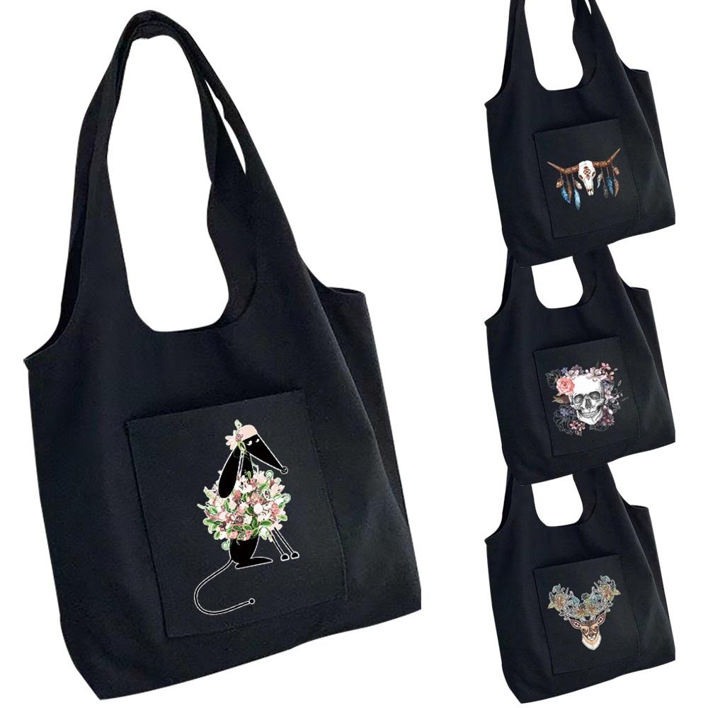 Aidegou15 Opvouwbare Womens Bag Shopper Bag Travel Canvas Bag Messenger Schoudertas Afdrukken Tote Bag Boodschappen Opbergtassen voor Vrouwen