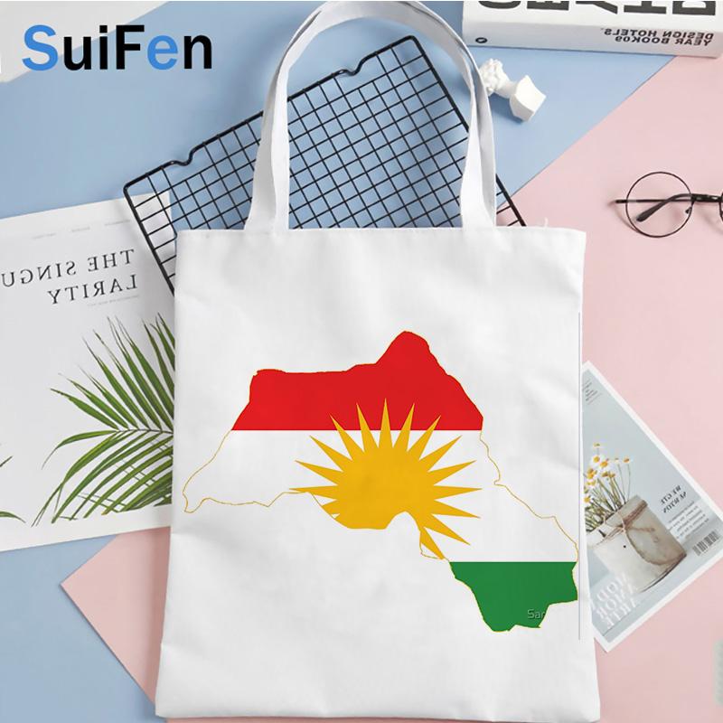 Aidegou19 Koerdistan boodschappentas shopper bolsas de tela recycle tas eco handtas tas bolsas reutilizables doek jute shoping sac toile