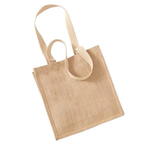 Westford Mill Jute Compact Tote Bag - 10 Litres (Pack of 2)