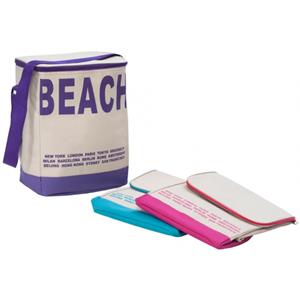 Merkloos Strand Koeltas van 20 liter - 28 x 35 cm -