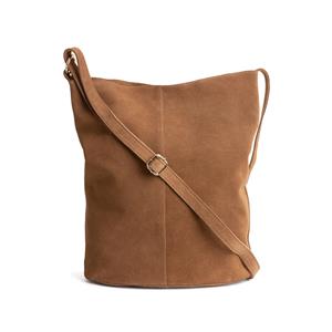 LA REDOUTE COLLECTIONS Hobo tas in leer