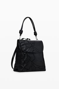 Desigual Mini botanische rugzak met meerdere posities - BLACK